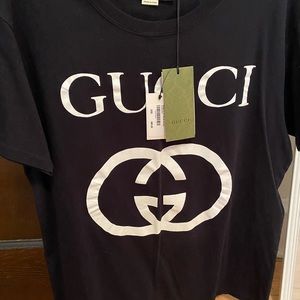 Black Gucci shirt